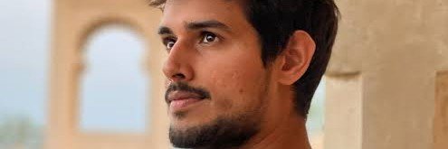 Dhruv rathe satire's banner