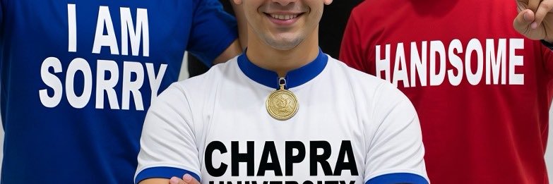 Chapra University Topper's banner
