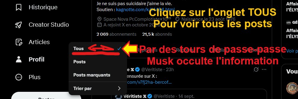 Véritiste 𝕏's banner