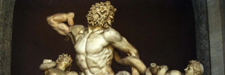 Laocoon of Troy's banner