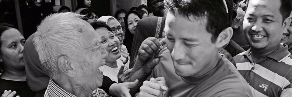 Sandiaga Salahuddin Uno's banner