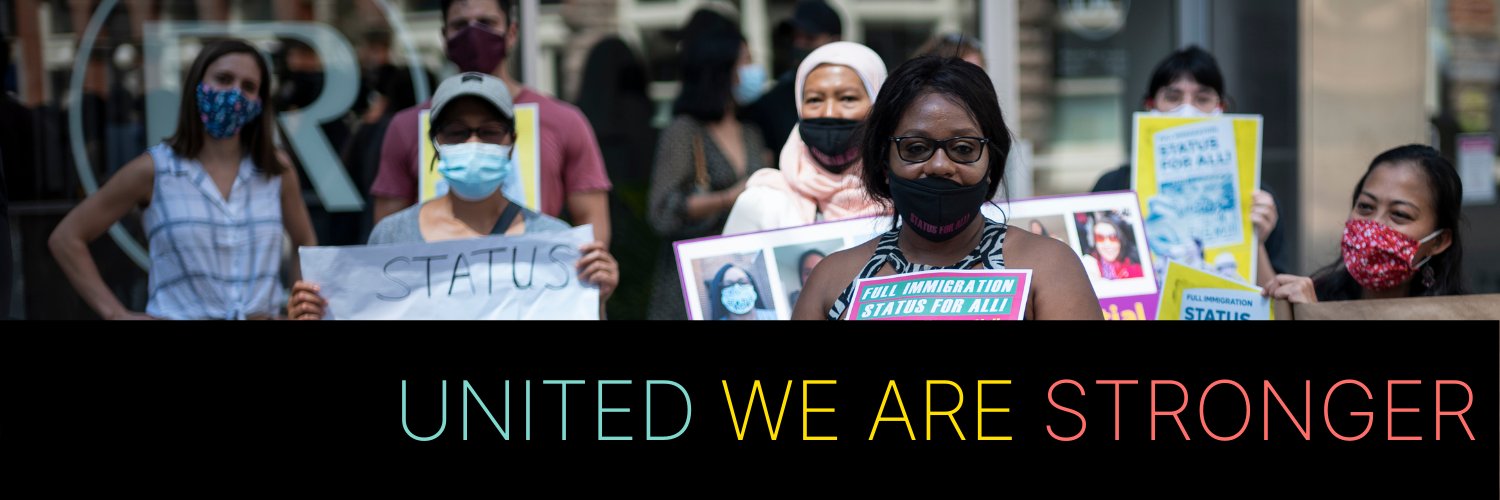 Migrant Workers Alliance for Change's banner