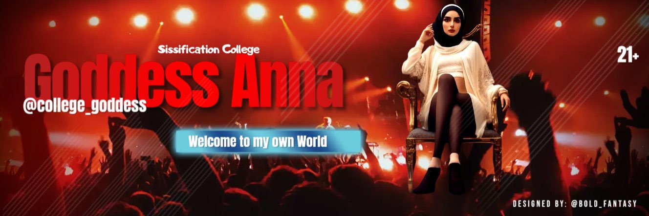 Goddess Anna Sissification College's banner