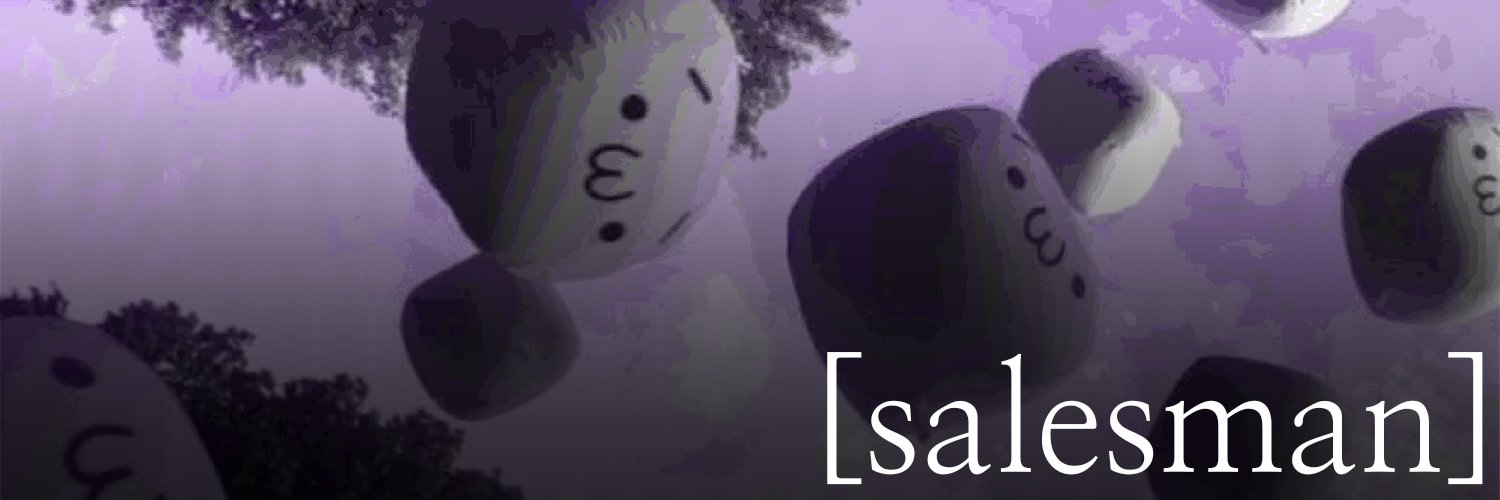 salesman's banner