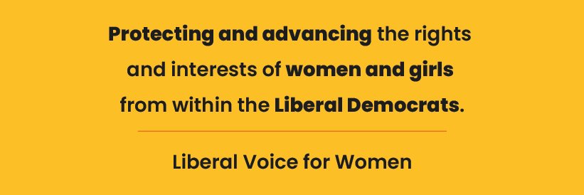 Liberal Voice for Women's banner