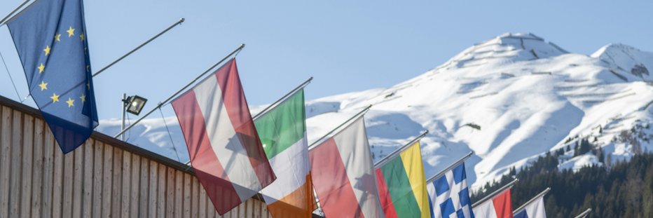 Klaus Schwab's banner