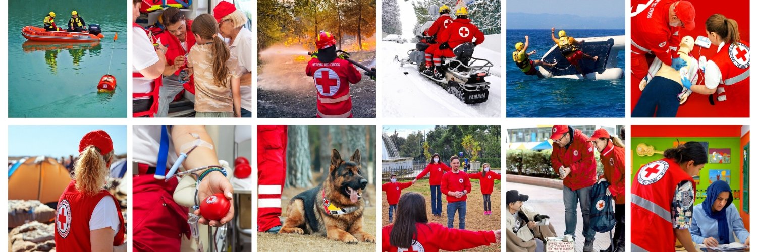 Ελληνικός Ερυθρός Σταυρός - Hellenic Red Cross's banner