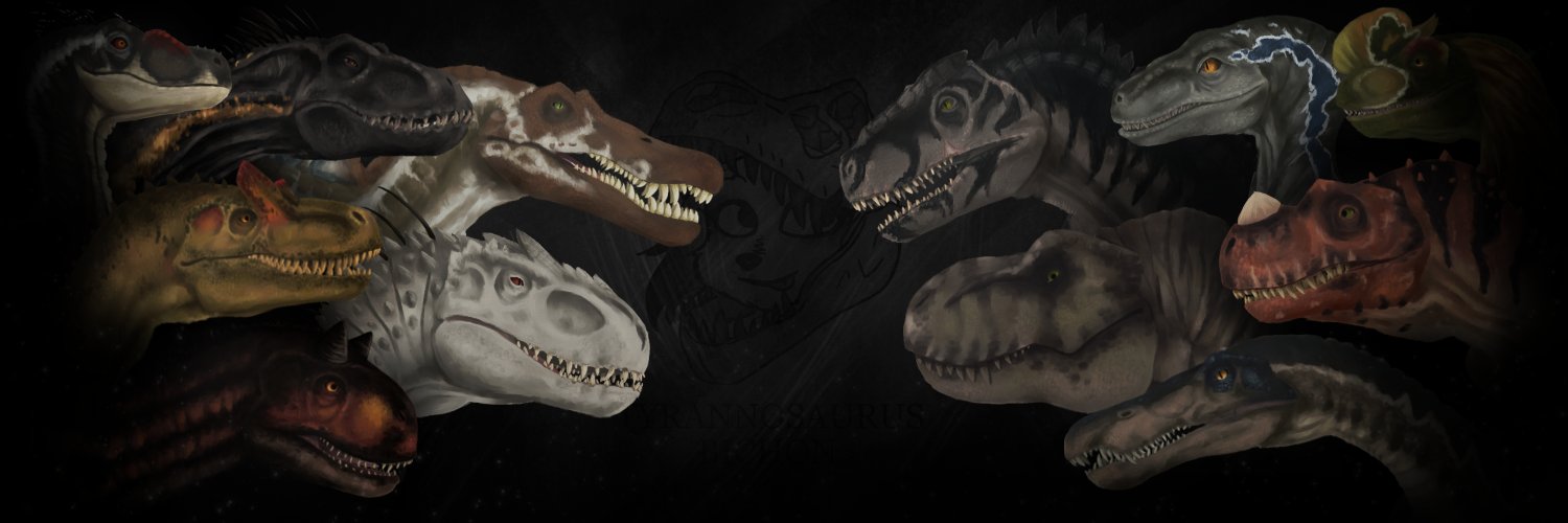 Tyrannosaurus Bichon Art's banner