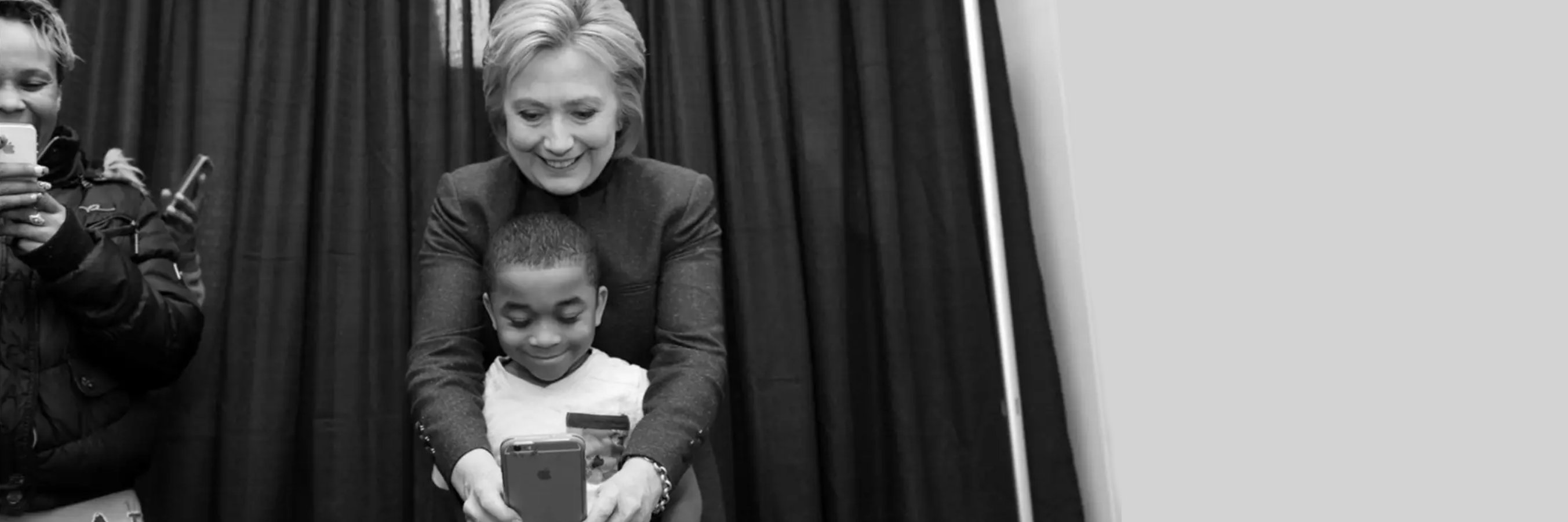 Hillary Clinton's banner