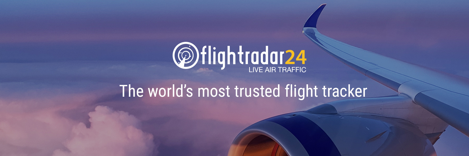 Flightradar24's banner
