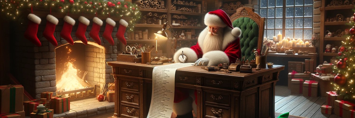 Santa Claus's banner