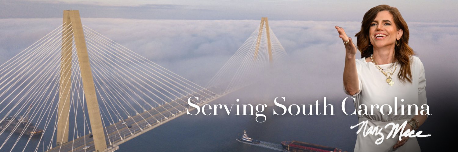 Rep. Nancy Mace's banner