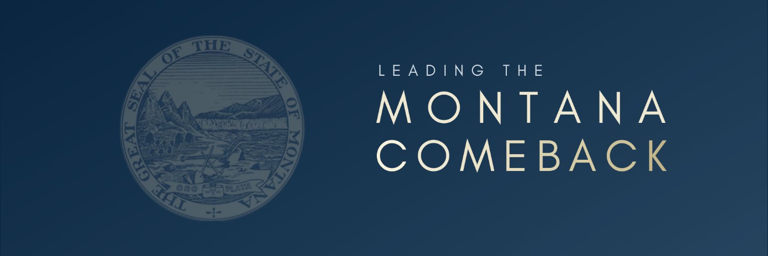 Governor Greg Gianforte's banner