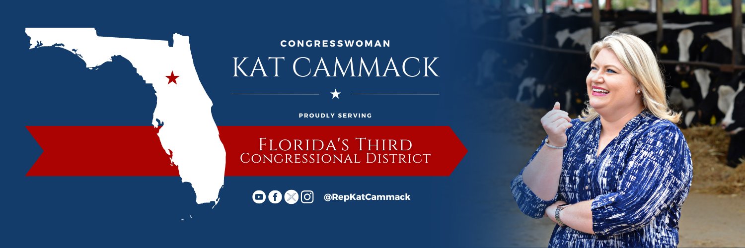 Congresswoman Kat Cammack's banner