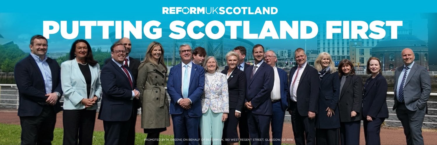 Reform UK Scotland's banner