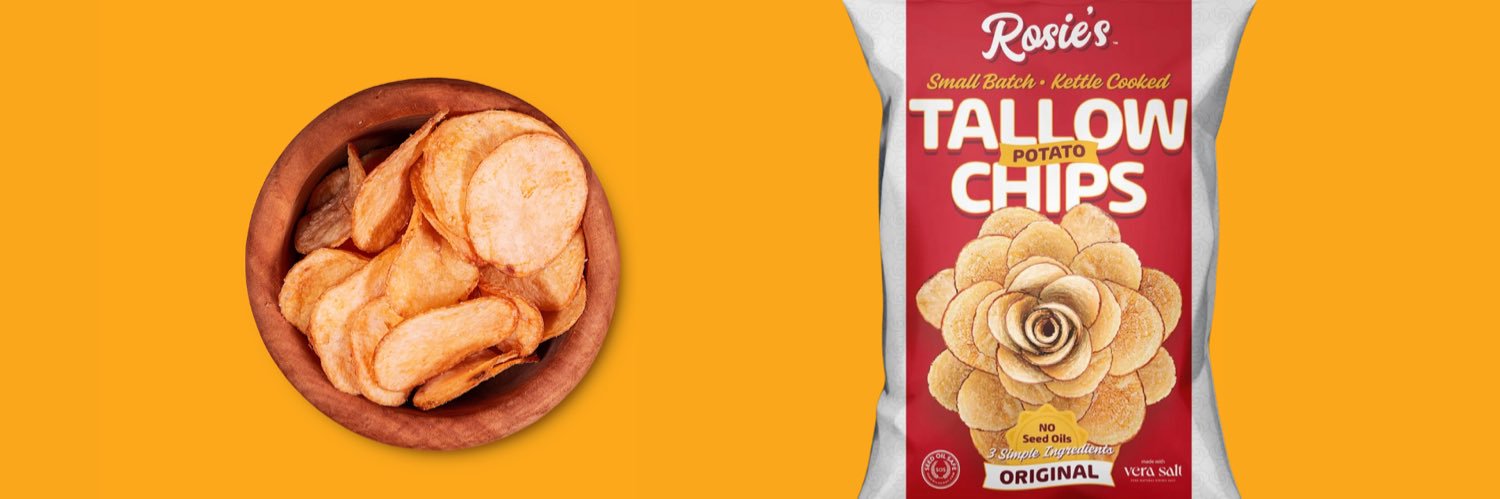 Rosie's Chips | World's #1 Tallow Chips's banner