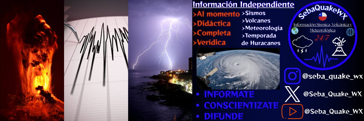 Seba Quake WX - Sismos, Volcanes, Meteorología ⛈🌋's banner