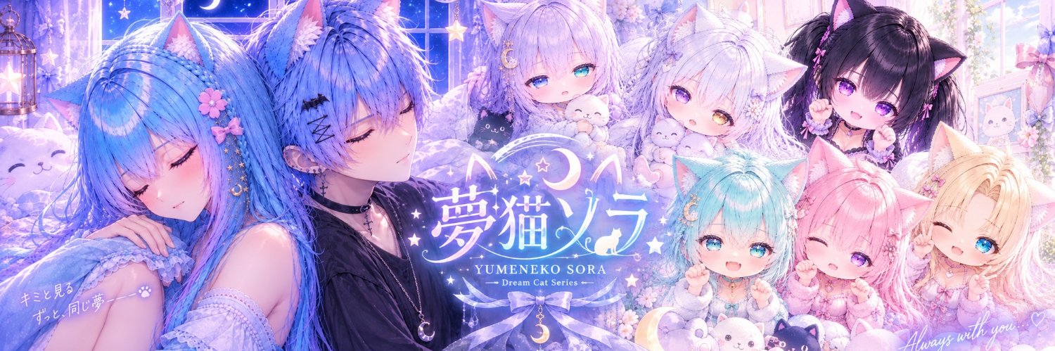 ｡☪︎🩵夢猫ソラ🩵☽ ⋆°'s banner