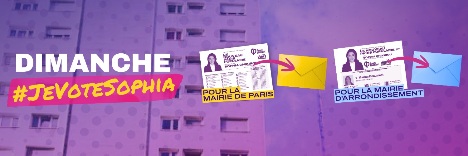 La France insoumise Paris's banner