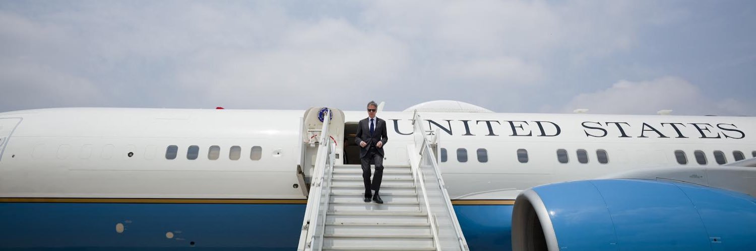 Secretary Antony Blinken's banner