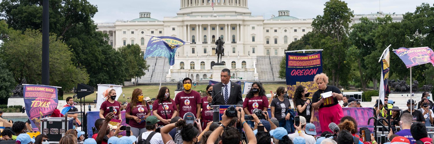 Senator Alex Padilla's banner