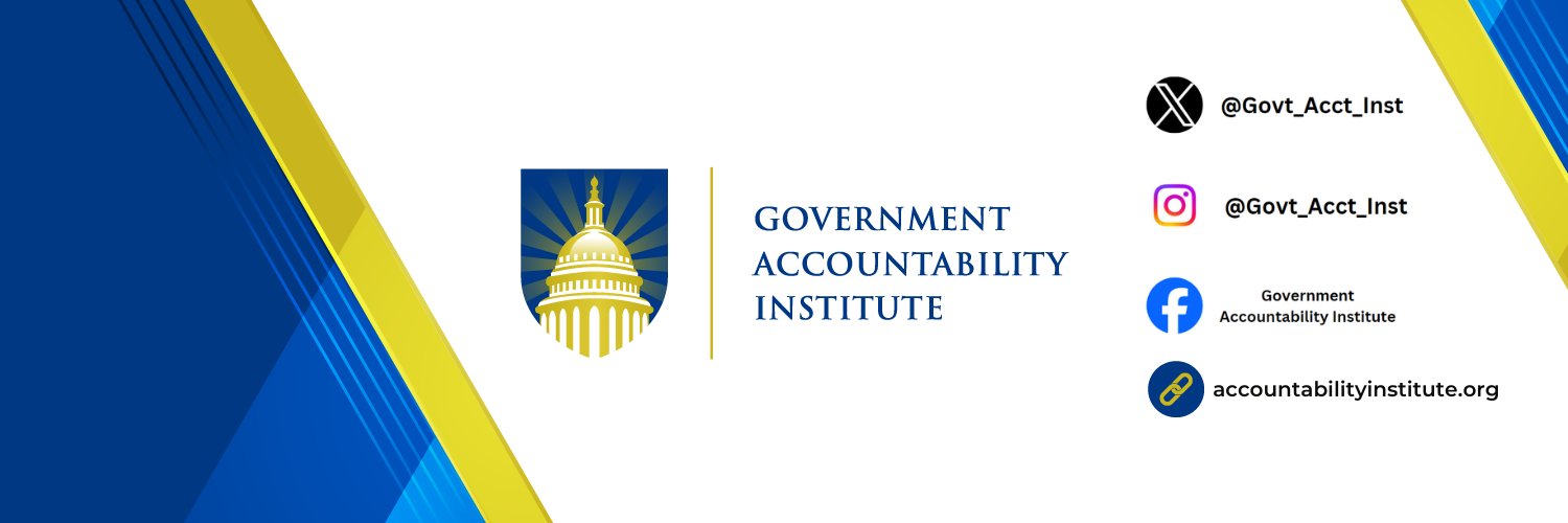 Government Accountability Institute's banner