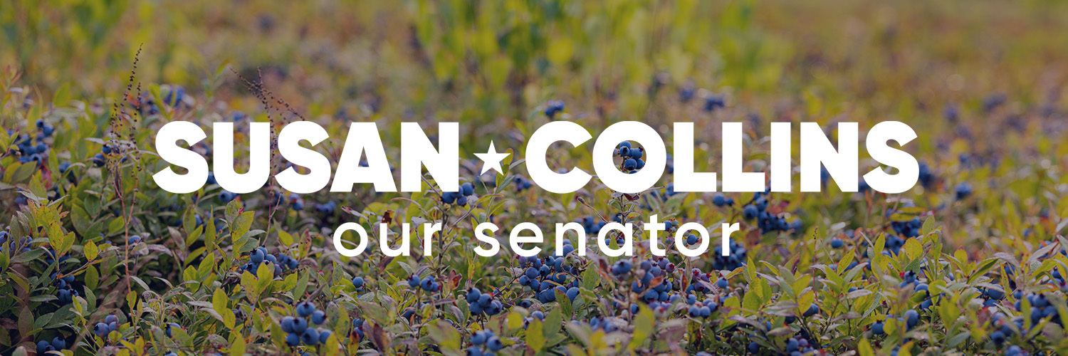 Susan Collins for Senator's banner