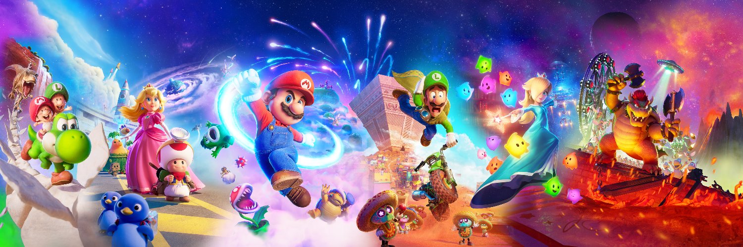 The Super Mario Galaxy Movie's banner