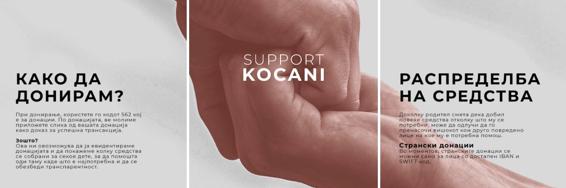 Support Kocani's banner