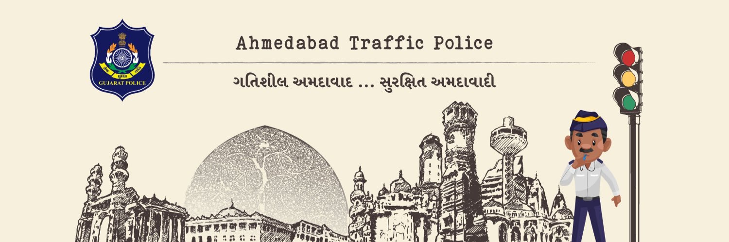 AHMEDABAD TRAFFIC POLICE's banner