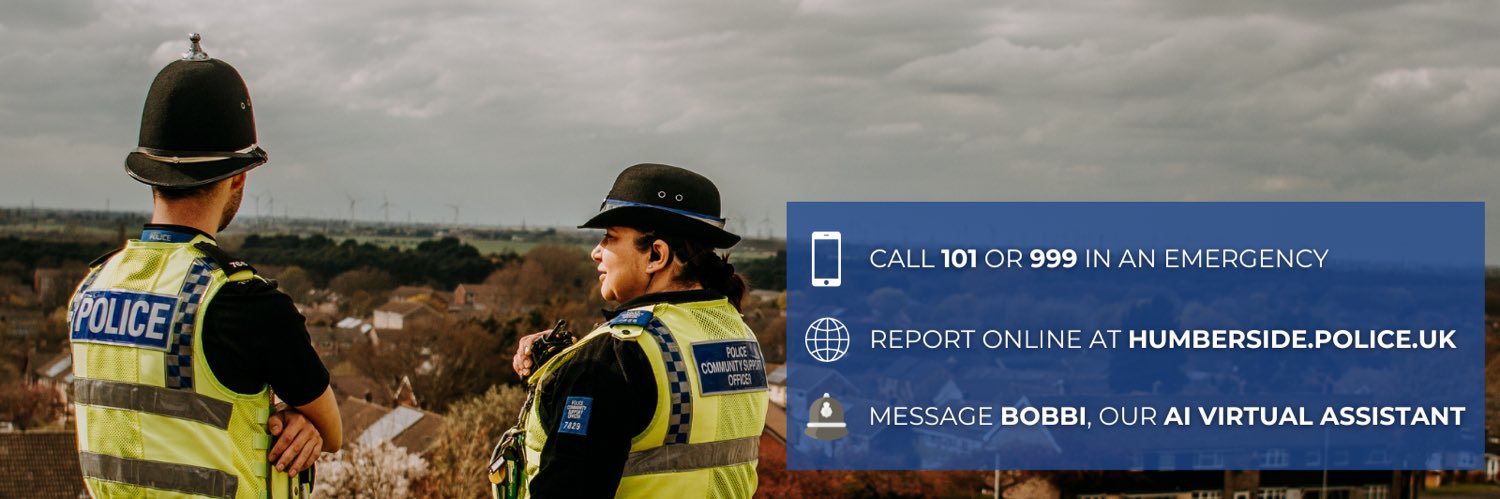Humberside Police's banner