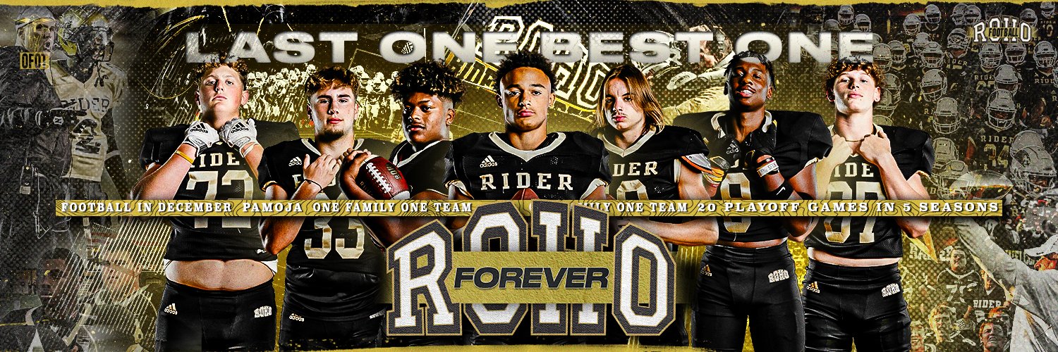 Rider Raider Football's banner