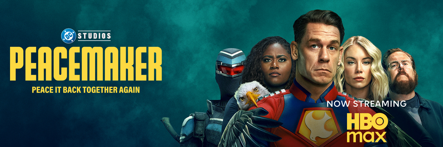 Peacemaker on HBO Max's banner