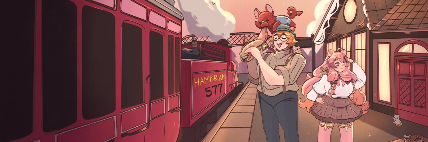 Pitchibara 🐹🚂🍫 || Vtuber Couple Pitchi & Mocha's banner