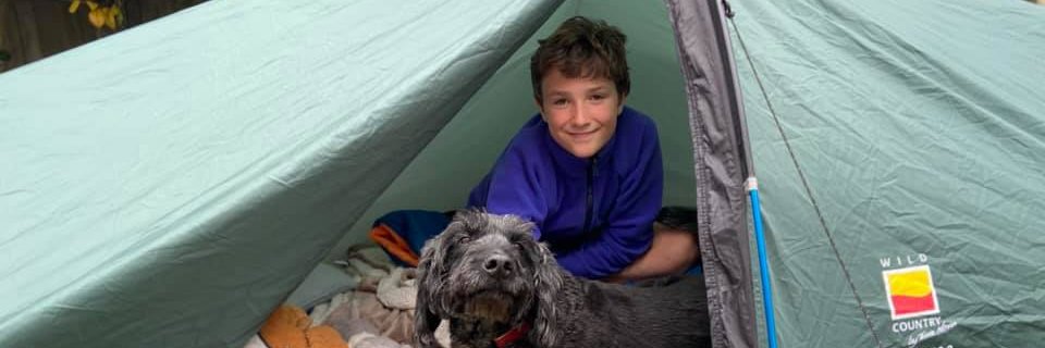 The Boy In The Tent's banner