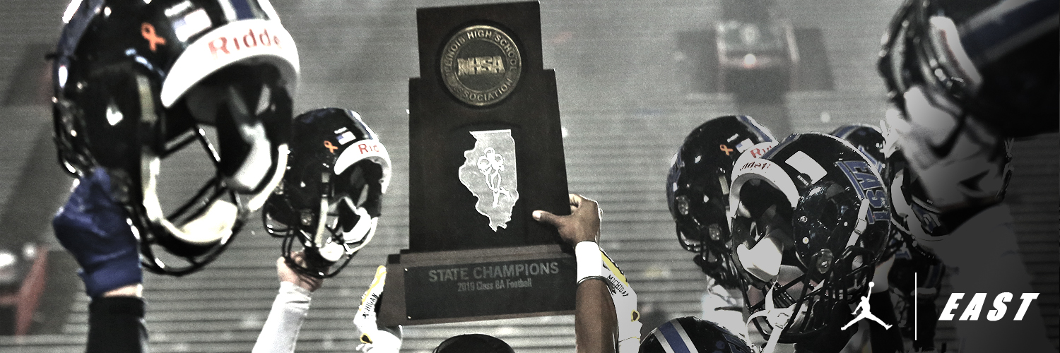 Lincoln-Way East Football's banner