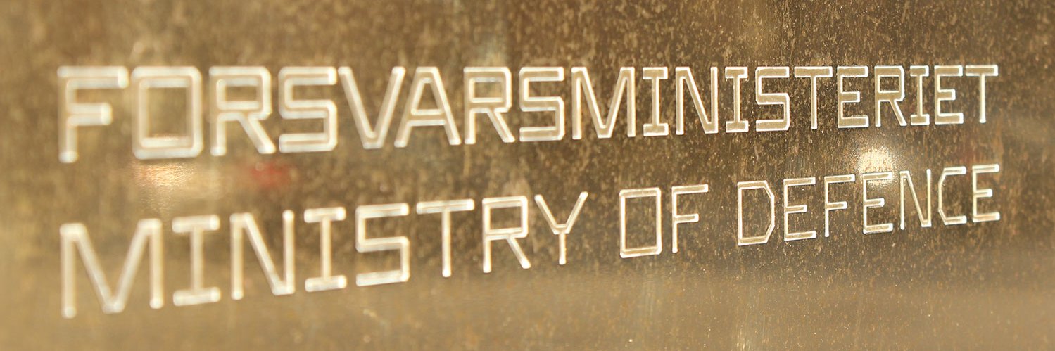 Forsvarsministeriet/Danish MoD's banner