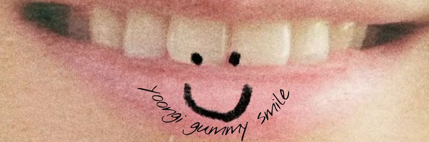 yoongi gummy smile's banner
