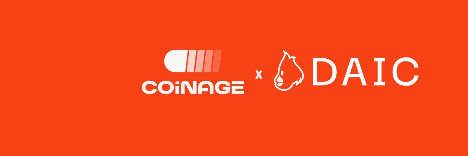 Coinage x DAIC's banner