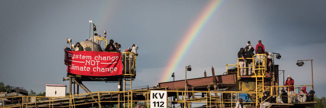 Ende Gelände International #StopColonialViolence's banner