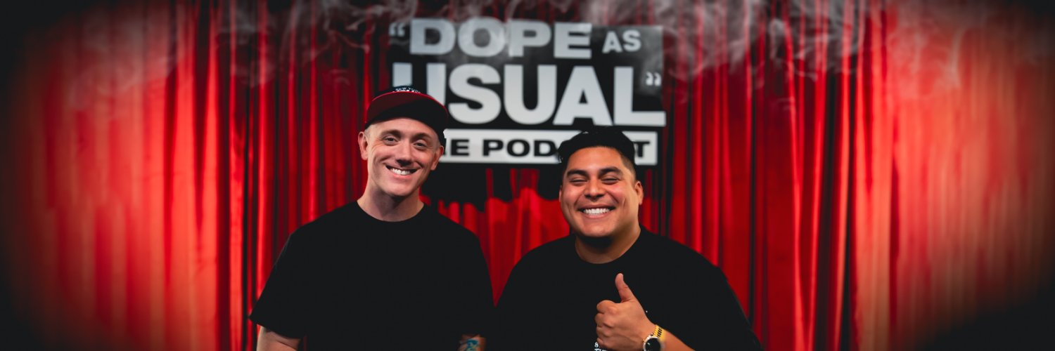 DOPE AS USUAL Podcast's banner