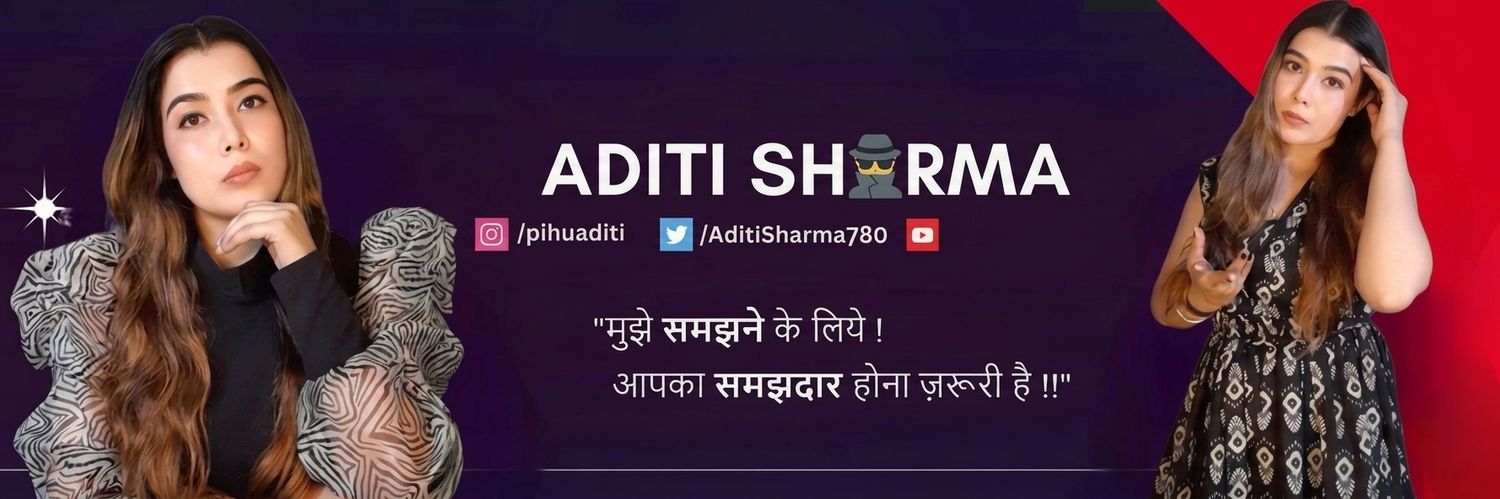 Aditi Shharmaa's banner