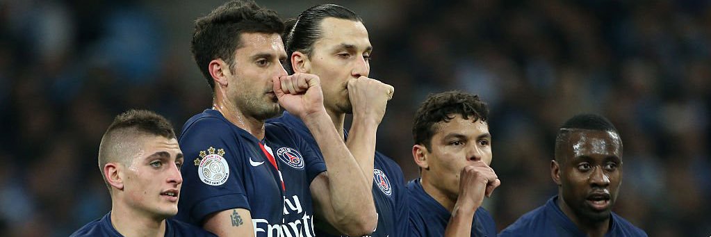 Romain Parle PSG's banner