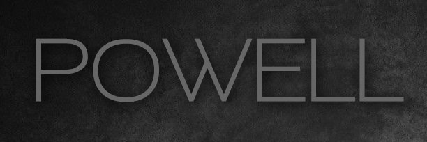 The Powell's banner