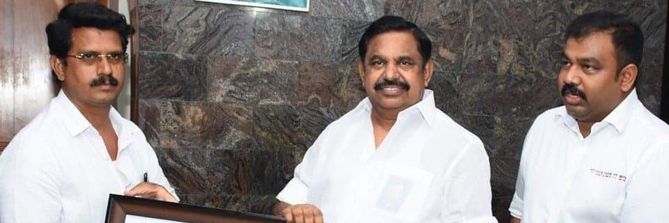 ADMK Prasath -Say No To Drugs & DMK's banner