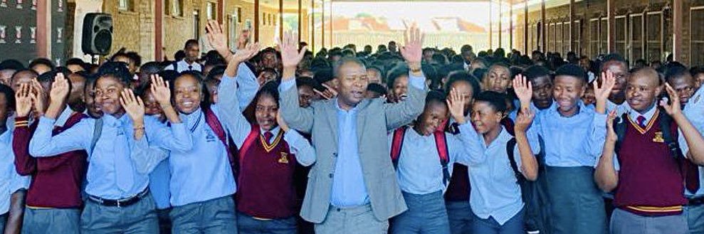Gauteng Department of Education's banner