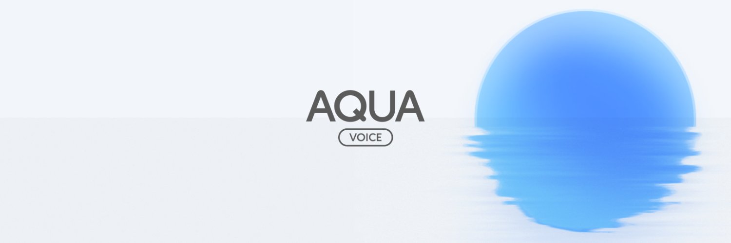 Aqua Voice's banner