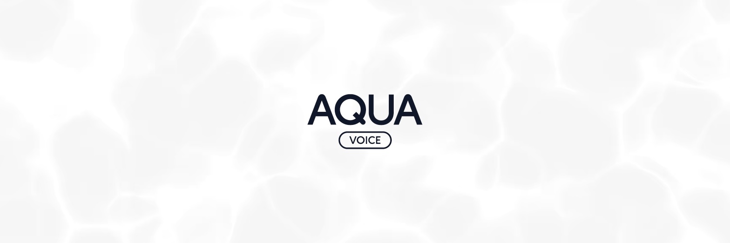 Aqua Voice's banner