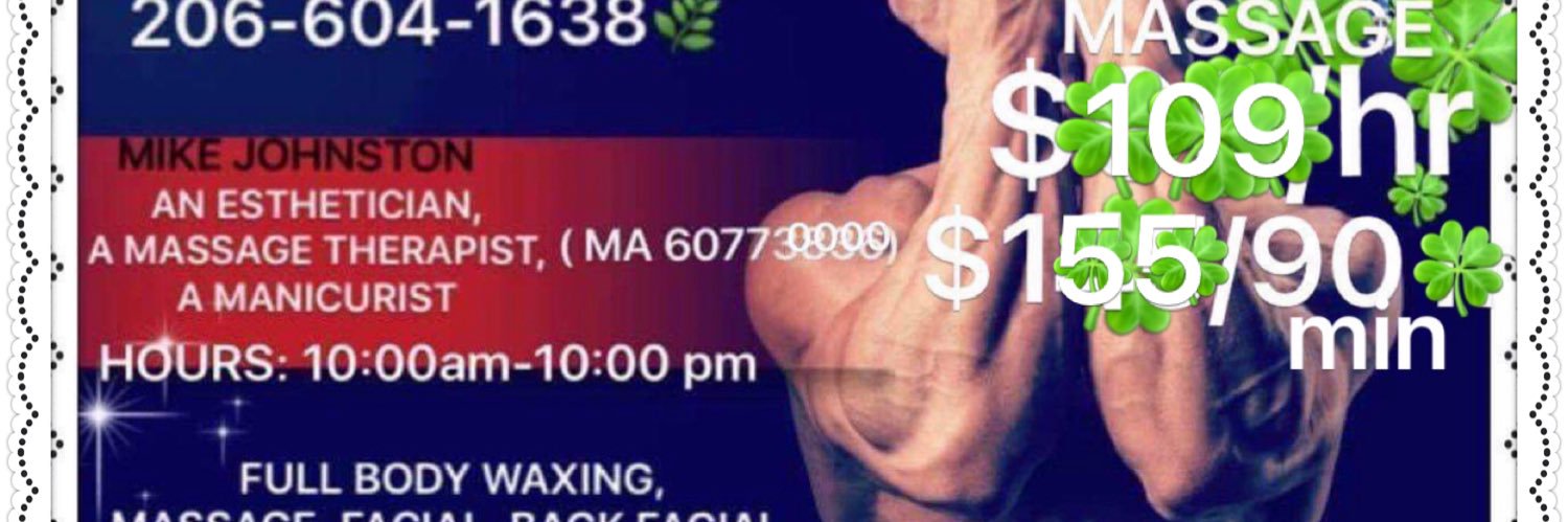 MALE WAXING FACIAL MASSAGE BY MIKE's banner