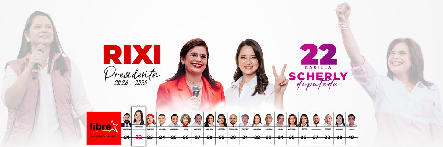 Diputada Scherly Arriaga's banner